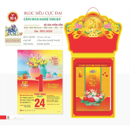 LỊCH CẮM HOA NGHỆ THUẬT