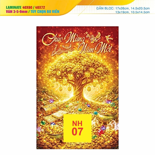 Bìa lịch lamina NH07