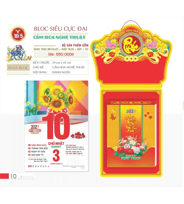 LỊCH CẮM HOA NGHỆ THUẬT 